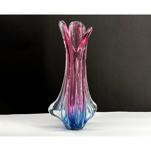 Mid Century Murano Glass Vase by Fratelli Toso 'Made in Italy' 1950s - Picture 1 of 8